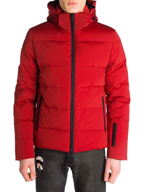 fendi puffer jacket red